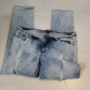 ASHLEY Stewart Distressd Jeans Size 24
